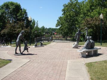 Picture of the Family and Friends sculpture garden