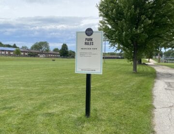 Picture of the sign at Central Park