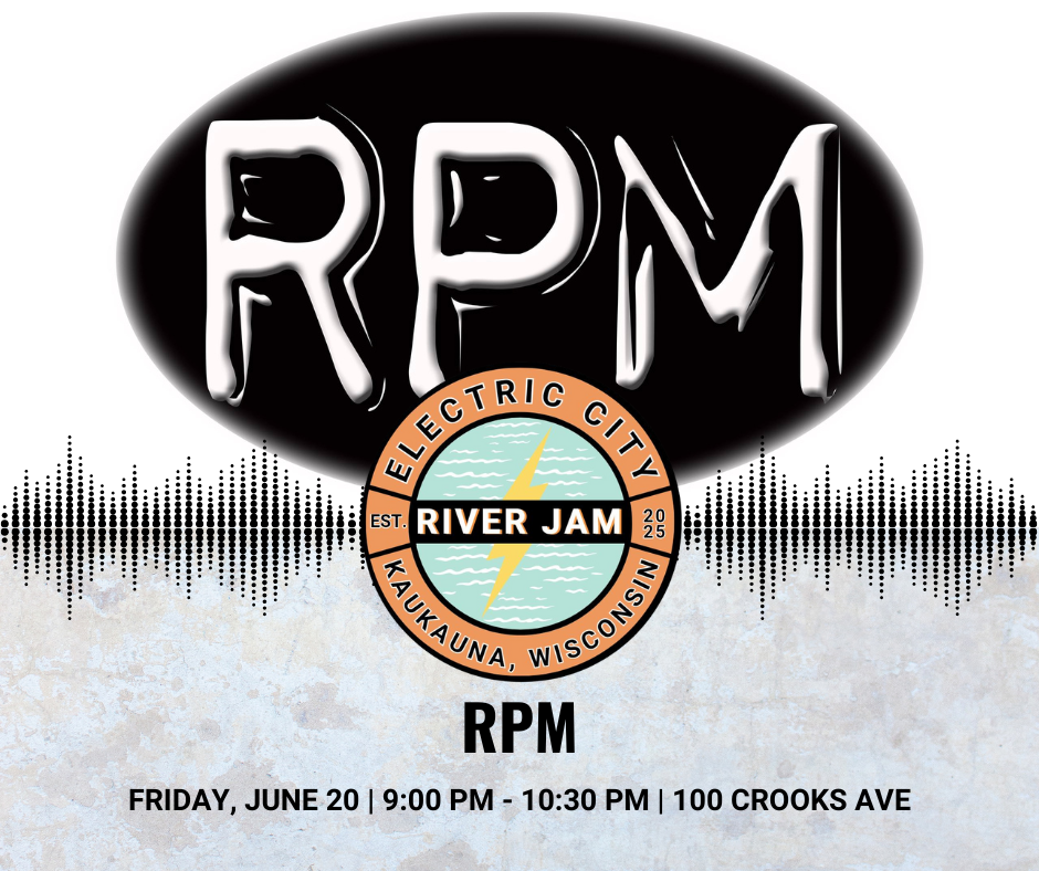 Promo graphic for Electric City River Jam featuring the band RPM