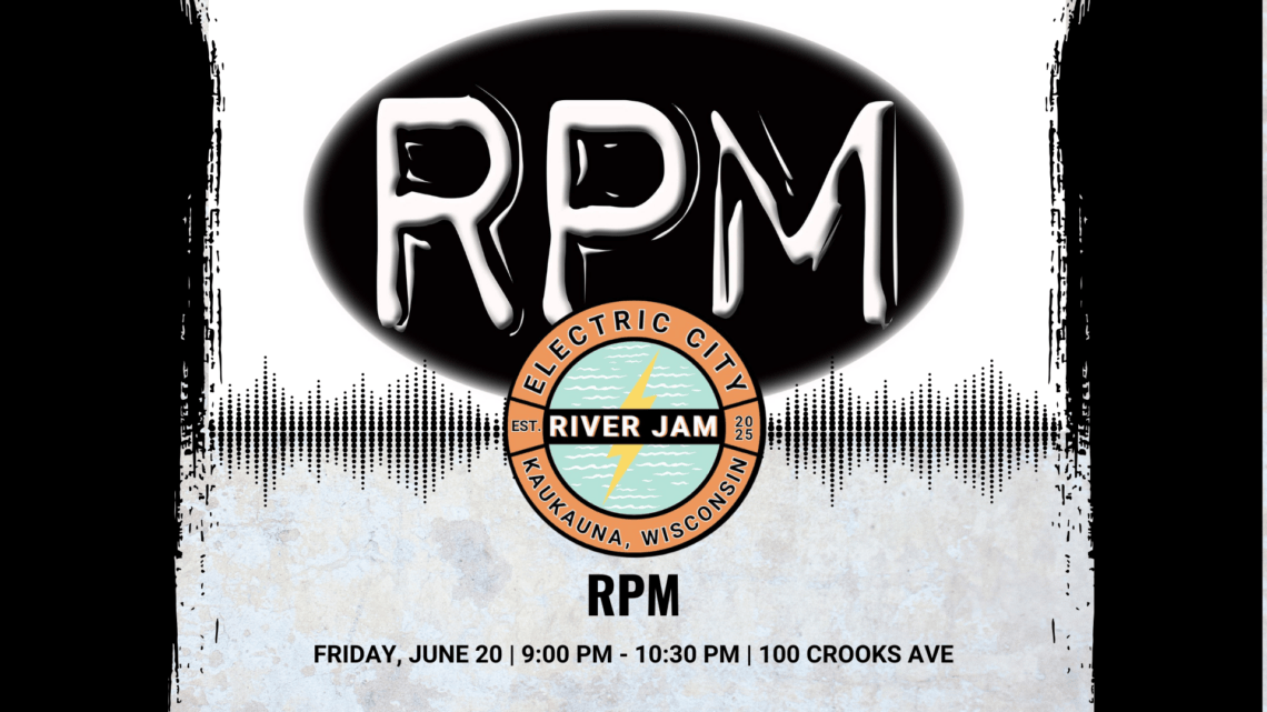 Promotional image for RPM playing at Electric City River Jam