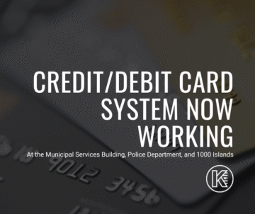 A photo indicating that the City of Kaukauna credit card system is working properly again.