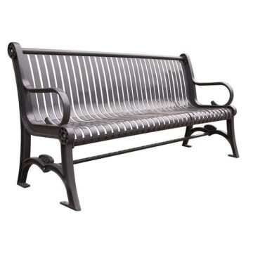 image of a metal bench